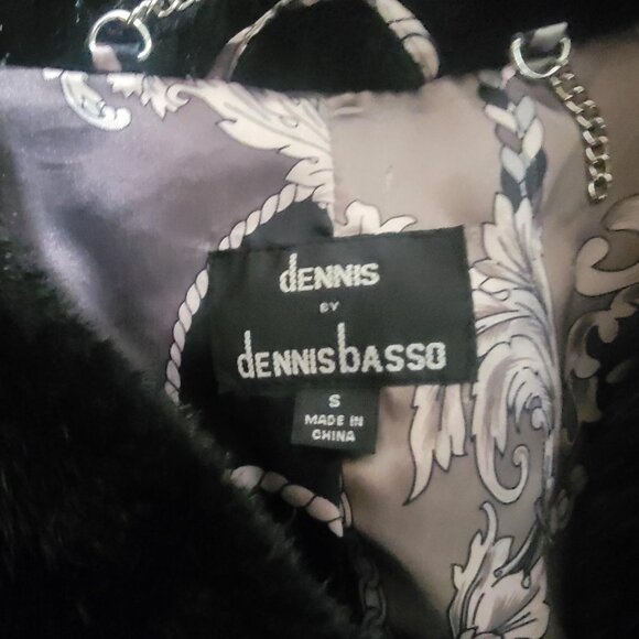 Dennis Basso Faux Fur Soft Silky Faux Mink Coat Size Small - Picture 4 of 14